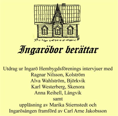 Ingarbor berttar